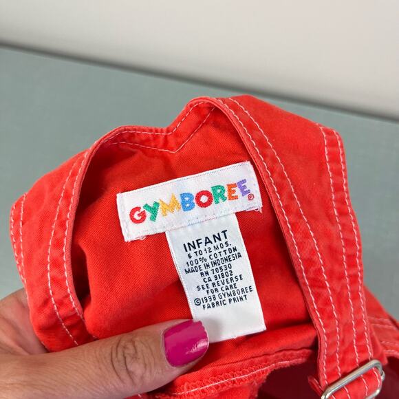 Vinage Gymboree Frog Shortalls Infant 6-12 Months - Picture 3 of 6